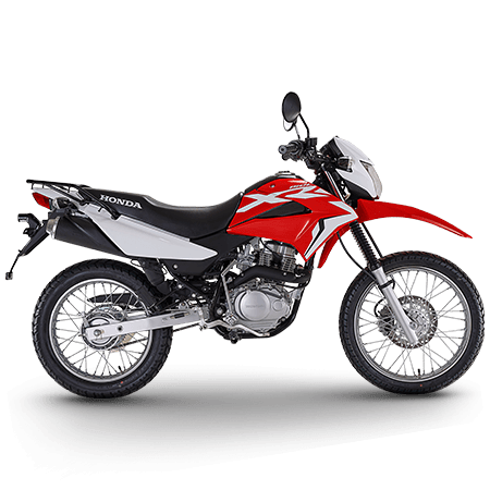 Honda XR150 in red color